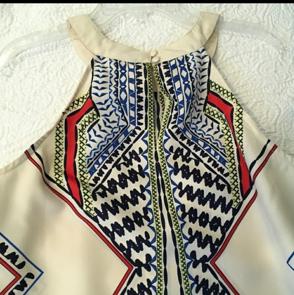 Venus sz M Artsy geometric halter dress - Picture 4 of 4